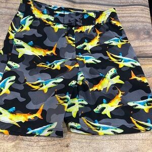 Boys Shark Swim Trunks size 6-7